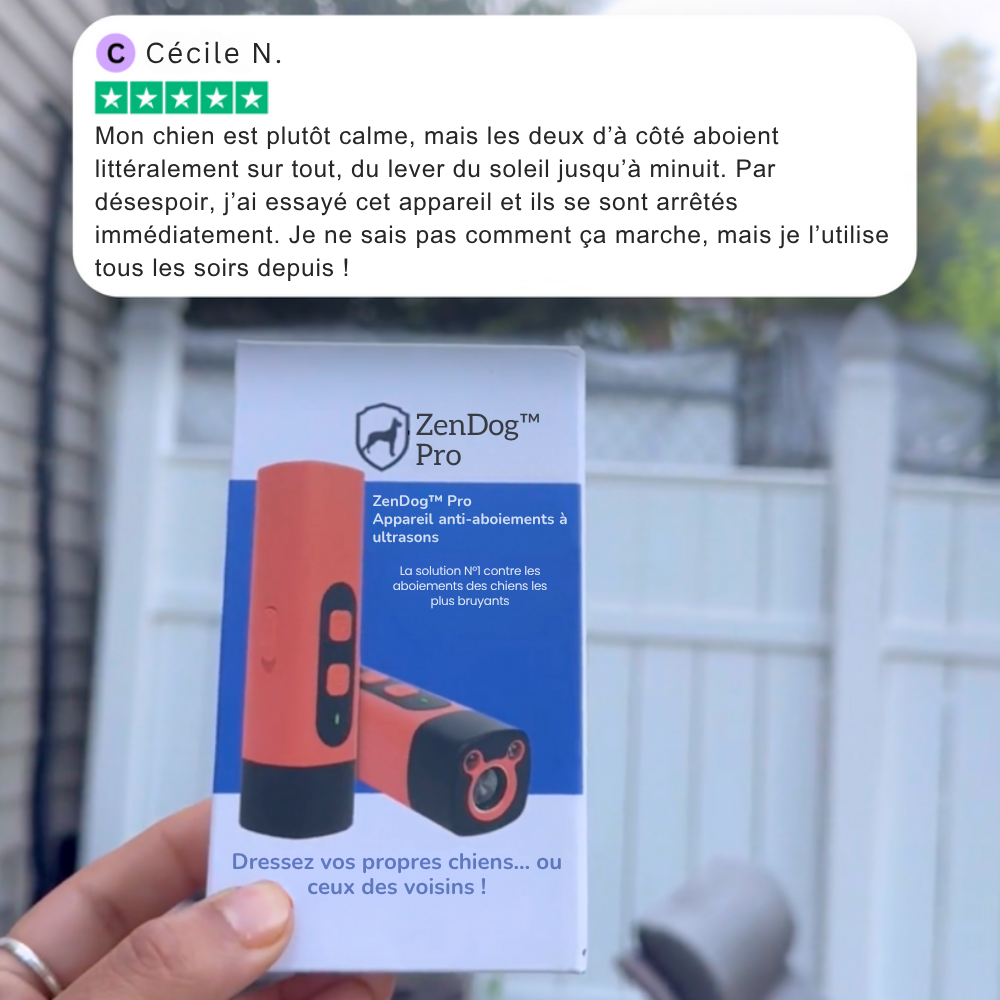 ZenDog™ Pro - Appareil anti-aboiements à ultrasons