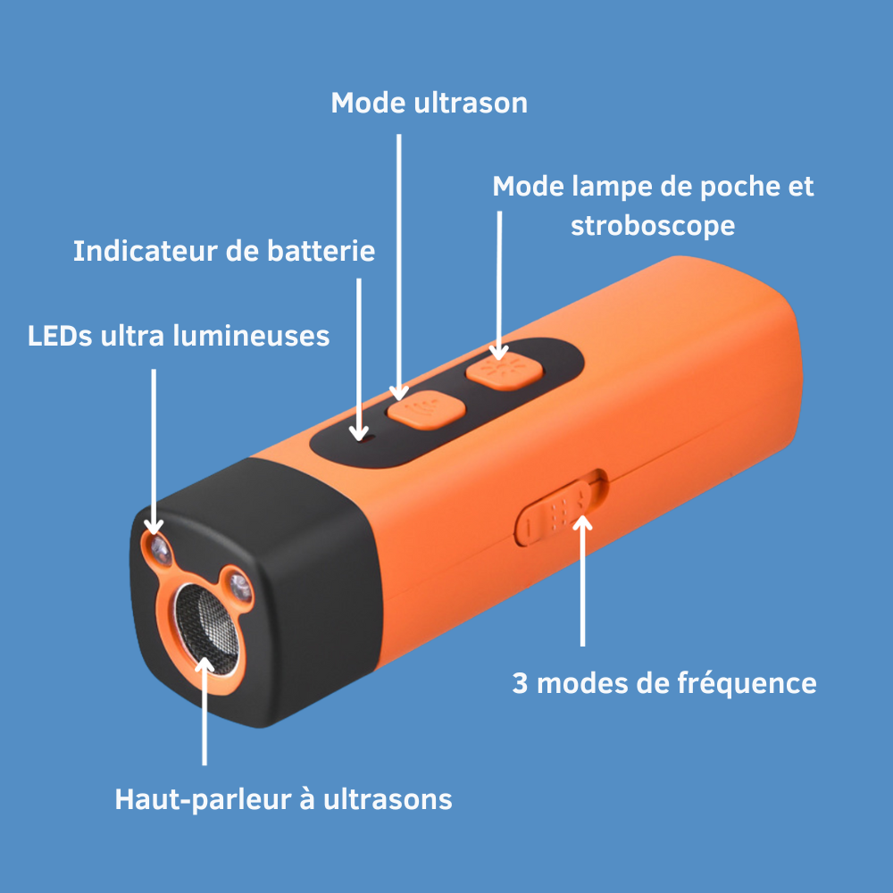 ZenDog™ Pro - Appareil anti-aboiements à ultrasons